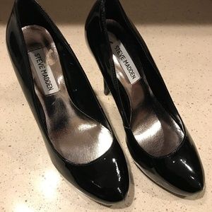 Steve Madden, Used, Black, Patent Leather Pumps